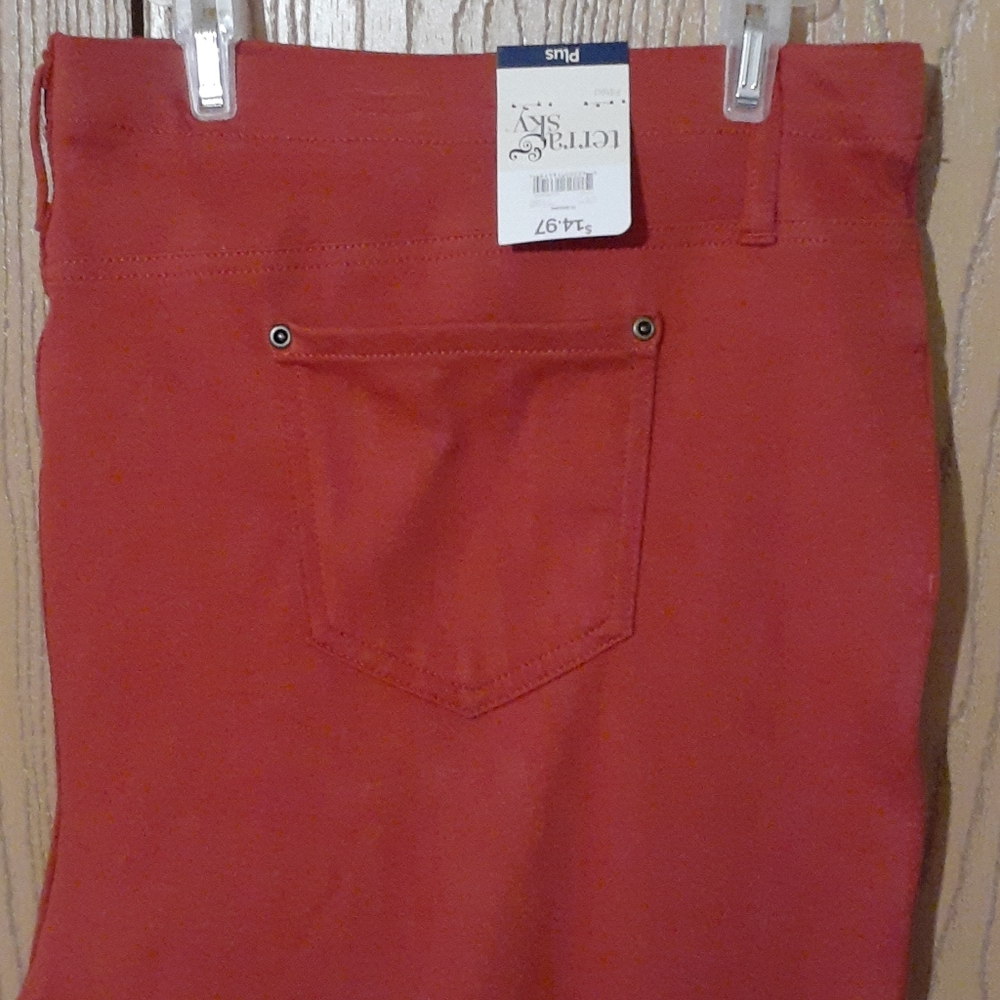 Rust colored jeggings. New w/tags.  Size 4X